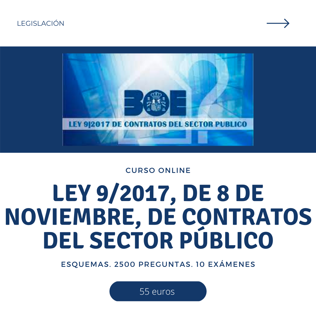 LEY DE CONTRATOS DEL SECTOR PÚBLICO